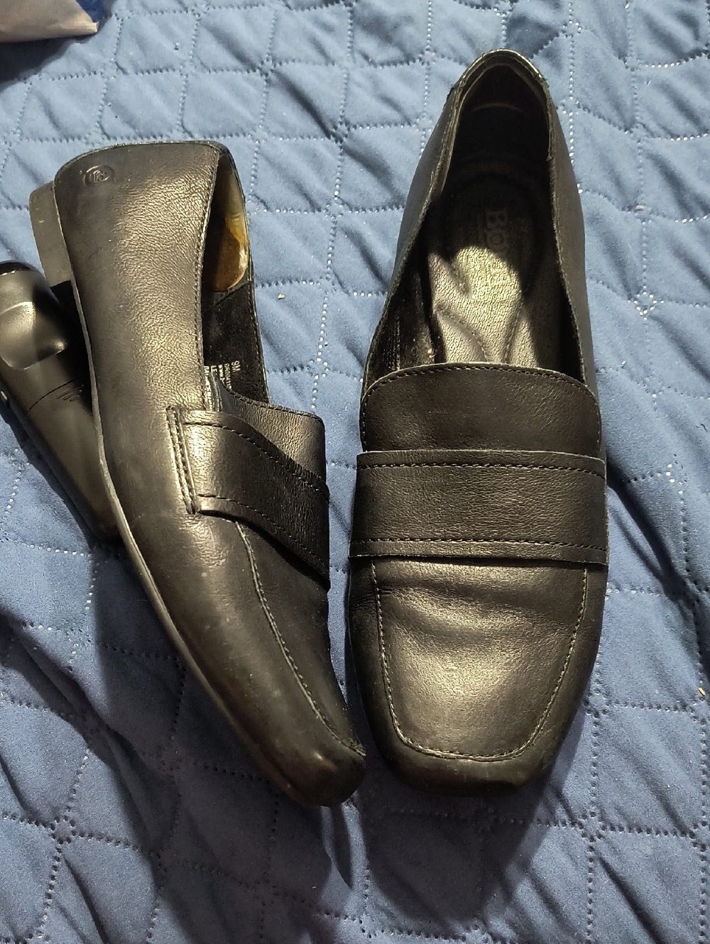 Born Branca Black Leather Slip-On Loafers - Sleek Everyday Comfort